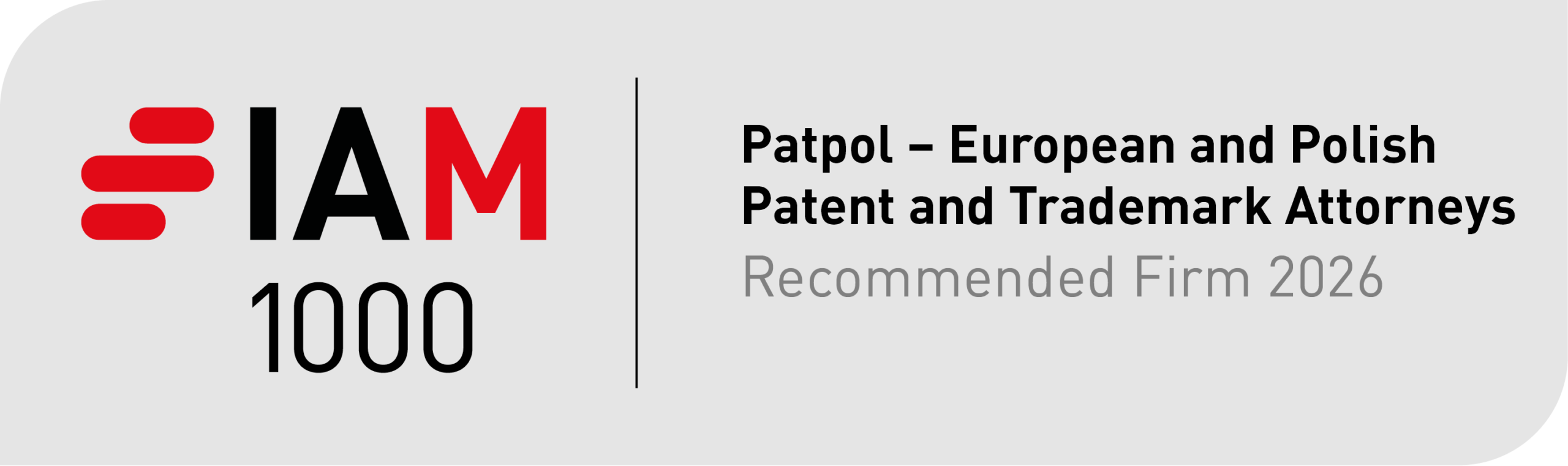 IAM Patent 1000 — Recommended Firm 2026