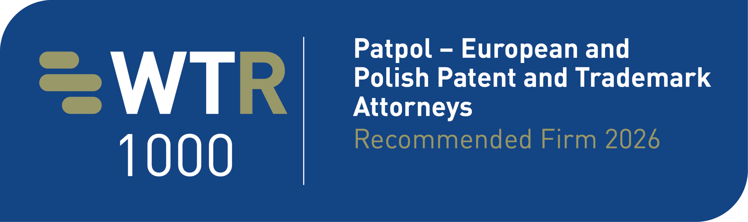 WTR 1000 — Recommended Firm 2026